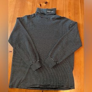 Äland 3.3 Field Trip pinstripe turtleneck. Cotton. Black & white. Size OS